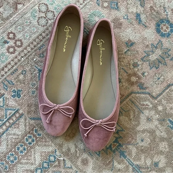 Anthropologie Shoes Guilhermina Velvet Ballet Flats Poshmark